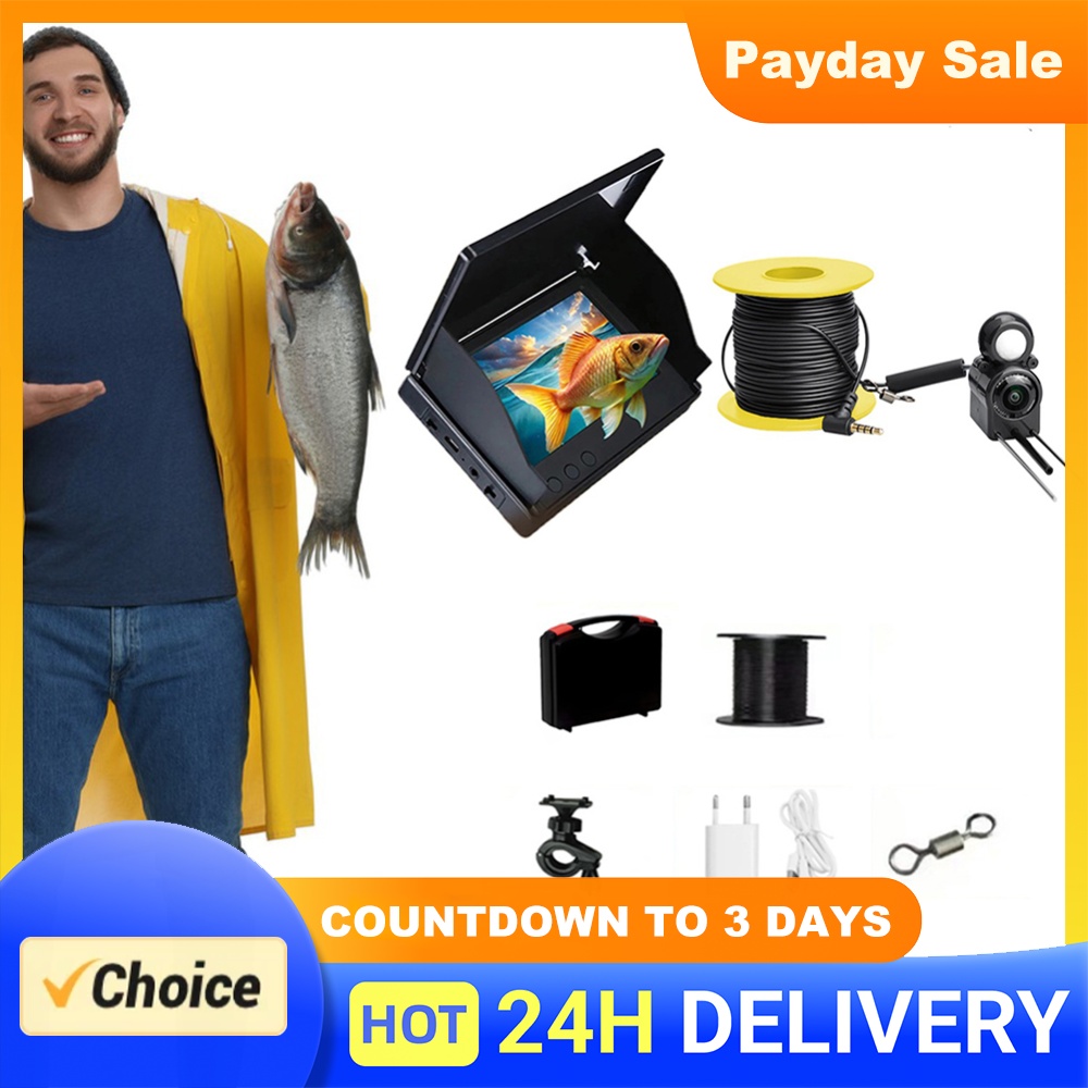 Fish Finder Portable - Cámara de pesca submarina con monitor