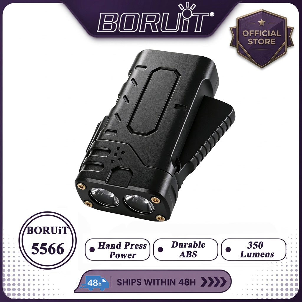 Fishing Light - Linterna LED EDC de Manivela BORUIiT,