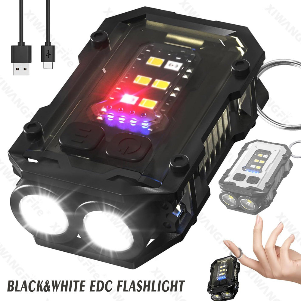 Fishing Light - Mini linterna con llavero COB, linterna
